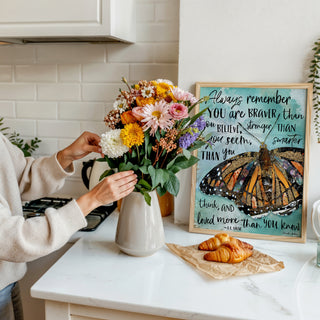 Always Believe Butterfly Art print