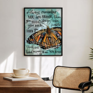 Always Believe Butterfly Art print
