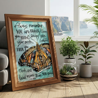 Always Believe Butterfly Art print