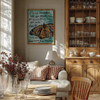 Always Believe Butterfly Art print