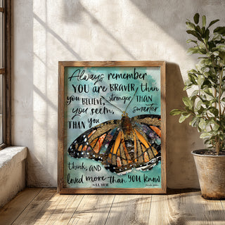 Always Believe Butterfly Art print