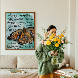 Always Believe Butterfly Art print