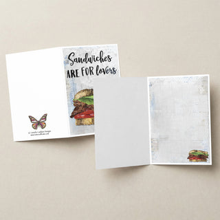 Sandwich Lovers Greeting Card - BLT Food Humor Art