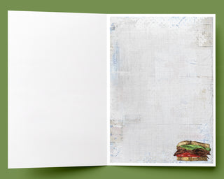 Sandwich Lovers Greeting Card - BLT Food Humor Art