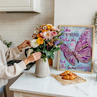 She Remembered Butterfly Art Print