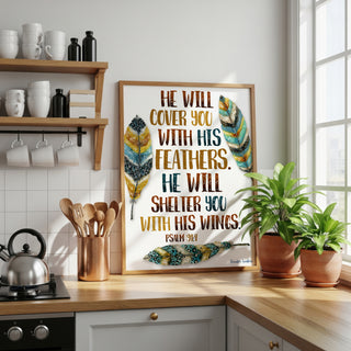 Shelter Feathers Art Print