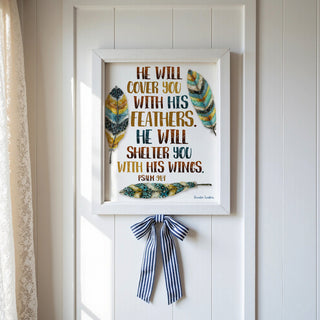 Shelter Feathers Art Print