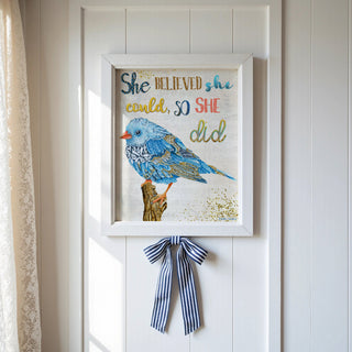 She Believed Bird Art Print