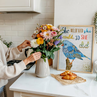 She Believed Bird Art Print