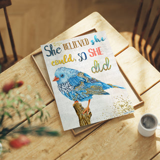 She Believed Bird Art Print