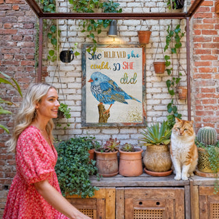 She Believed Bird Art Print