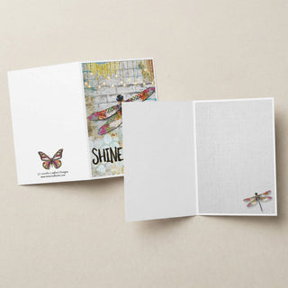 Shine On Dragonfly Greeting Card