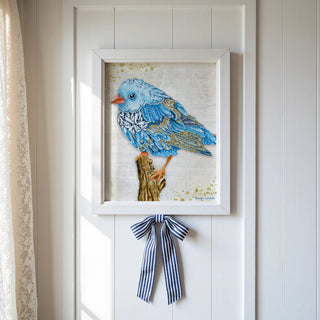Serene Sophia Blue Bird Art Print