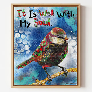 It Is Well Christmas Bird Art Print