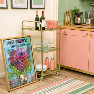 Kindness Wildflowers Art Print - Positive & Inspirational Quote Decor