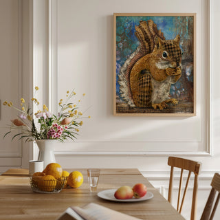 Woodland Squirrel Art Print