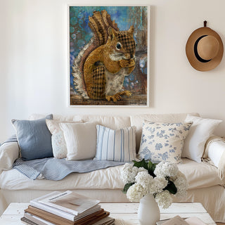 Woodland Squirrel Art Print