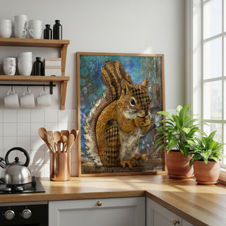Woodland Squirrel Art Print