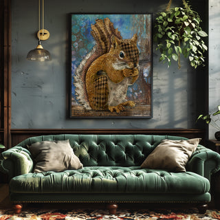 Woodland Squirrel Art Print