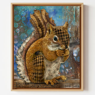 Woodland Squirrel Art Print
