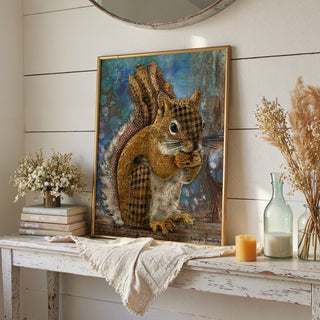 Woodland Squirrel Art Print