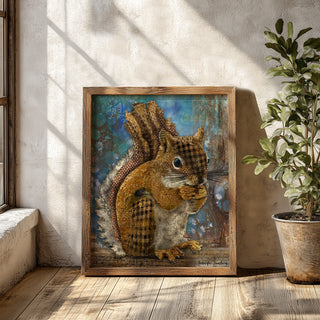 Woodland Squirrel Art Print