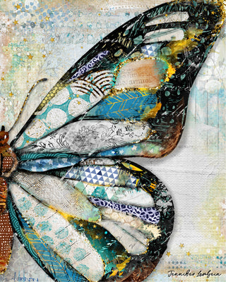 Starlight Butterfly Wing Art Print