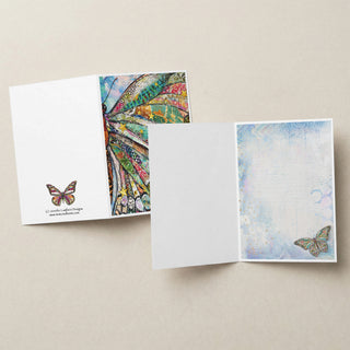 Starlight Dreams Butterfly Wing Greeting Card