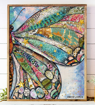 Starlight Dreams Butterfly Wing Art Print