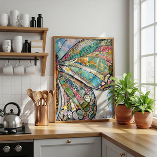 Starlight Dreams Butterfly Wing Art Print