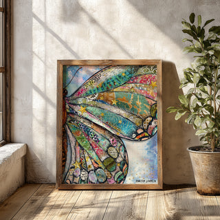 Starlight Dreams Butterfly Wing Art Print