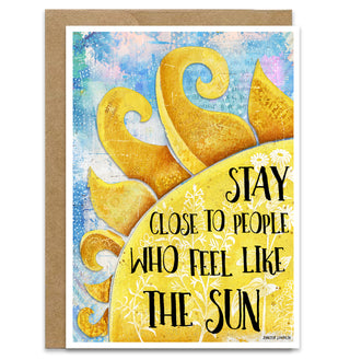 Feel The Sun Greeting Card