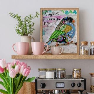 Stay Kind Bird Art Print