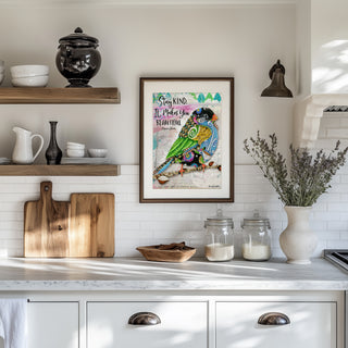 Stay Kind Bird Art Print
