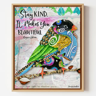 Stay Kind Bird Art Print