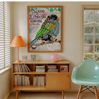 Stay Kind Bird Art Print