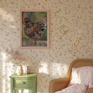 Strong Butterfly Hen Art Print