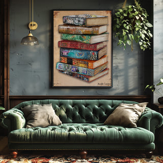 Summer Books Art Print