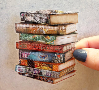 Summer Butterfly Books Sticker
