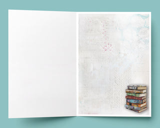 Summer Butterfly Books Greeting Card