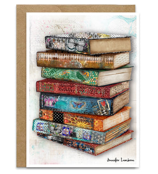 Summer Butterfly Books Greeting Card