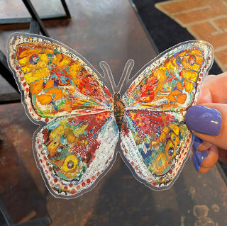 Summer Glow Sticker - Waterproof Vinyl With Clear Border