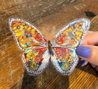 Summer Glow Sticker - Waterproof Vinyl With Clear Border