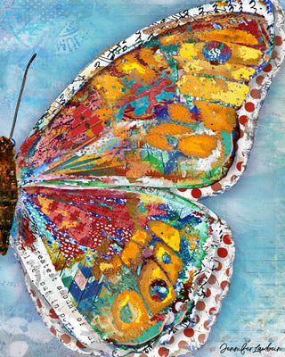 Summer Glow Butterfly Wing Art Print