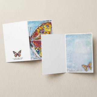 Summer Glow Butterfly Wing Greeting Card