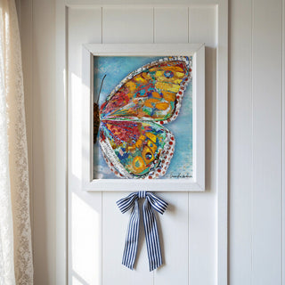 Summer Glow Butterfly Wing Art Print