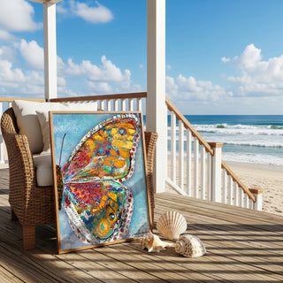 Summer Glow Butterfly Wing Art Print