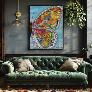 Summer Glow Butterfly Wing Art Print