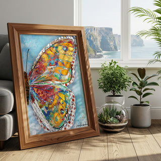Summer Glow Butterfly Wing Art Print