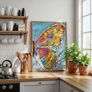 Summer Glow Butterfly Wing Art Print
